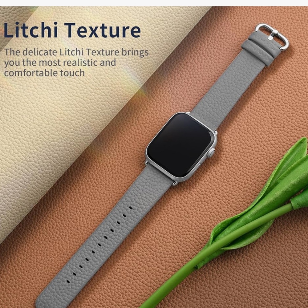 38MM iwatch Black leather wristband (NEW)